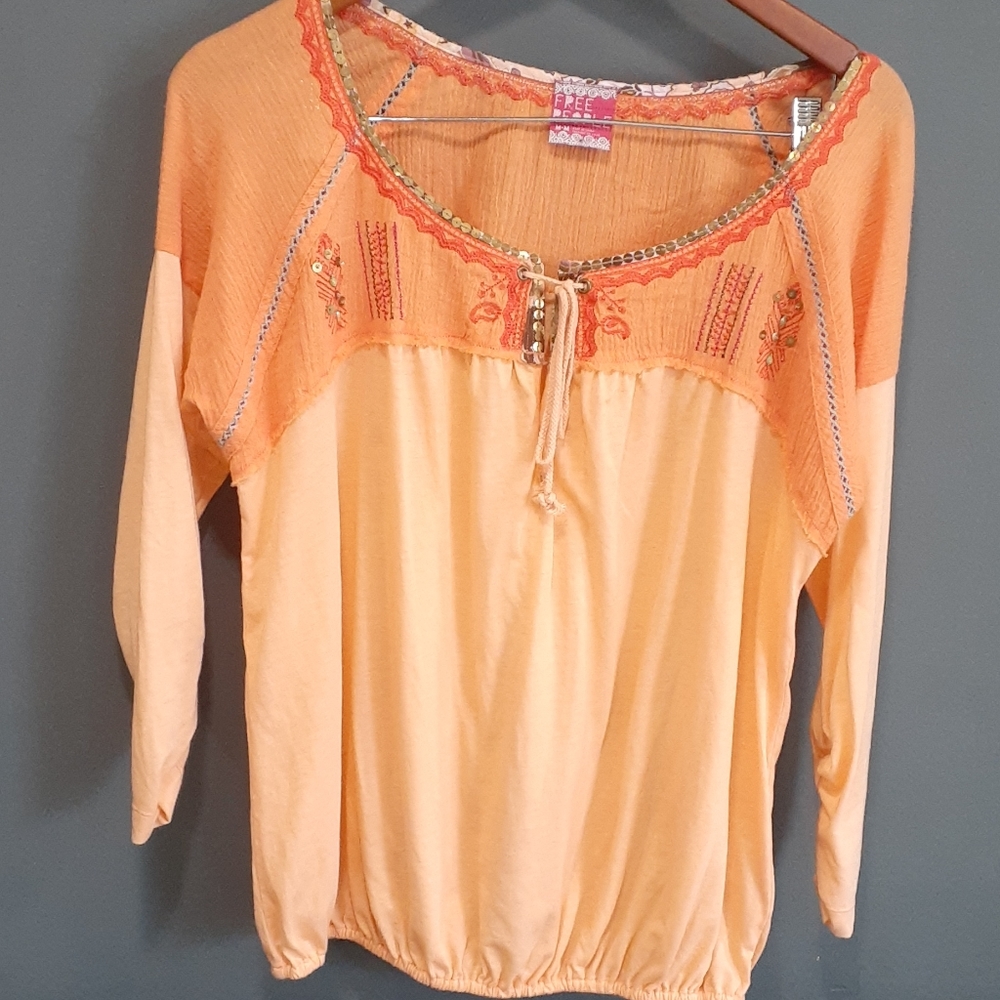 Vtg free people bohemian top size medium